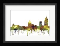 Mobile Alabama Skyline - Safari Buff Fine Art Print