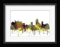 New Brunswick New Jersey Skyline - Safari Buff Fine Art Print