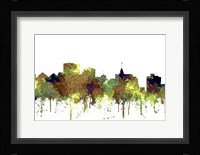 Oakland California Skyline  Safari Buff Fine Art Print