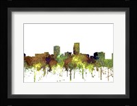 Omaha Nebraska Skyline - Safari Buff Fine Art Print