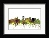 Portland Oregon Skyline - Safari Buff Fine Art Print