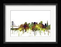 San Francisco California Skyline - Safari Buff Fine Art Print