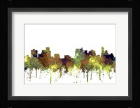 Springfield Illinois Skyline - Safari Buff Fine Art Print