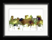 Wichita Kansas Skyline - Safari Buff Fine Art Print