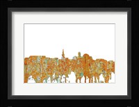 Alexandria Virginia Skyline - Rust Fine Art Print