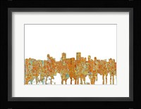 Anchorage Alaska Skyline - Rust Fine Art Print