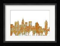 Atlanta Georgia Skyline - Rust Fine Art Print