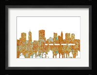 Columbus Ohio Skyline - Rust Fine Art Print
