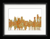 Detroit Michigan Skyline - Rust Fine Art Print