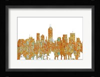 Indiana Indianapolis Skyline - Rust Fine Art Print
