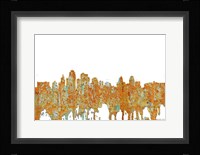 Kansas City Missouri Skyline - Rust Fine Art Print