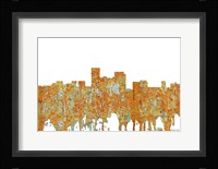 Lexington Kentucky Skyline - Rust Fine Art Print