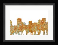 New Orleans Louisiana Skyline - Rust Fine Art Print