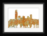 Oklahoma City Oklahoma Skyline -Rust Fine Art Print