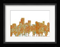 Parsippany New Jersey Skyline - Rust Fine Art Print