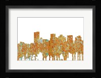 Phoenix Arizona Skyline - Rust Fine Art Print