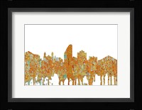 San Jose California Skyline - Rust Fine Art Print