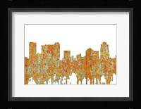 St Petersburg Florida Skyline - Rust Fine Art Print