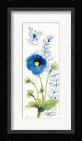 Independent Blooms Blue V Framed Print