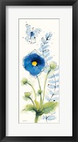 Independent Blooms Blue V Framed Print