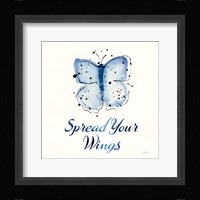 Independent Blooms Blue VIII Framed Print