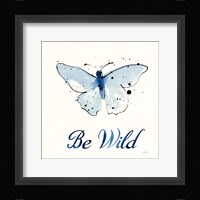 Independent Blooms Blue IX Framed Print
