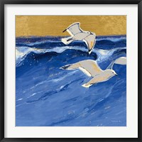 Seagulls with Gold Sky III Fine Art Print
