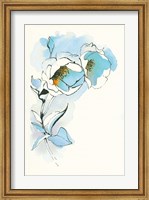 Carols Roses II Blue Fine Art Print