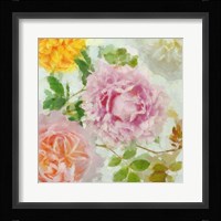 Peonies and Roses IV Framed Print