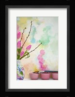 Tulips and Paint Brushes Fine Art Print