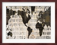 Crate World Map Neutral v2 Fine Art Print