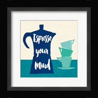 Linen Coffee I Light Framed Print