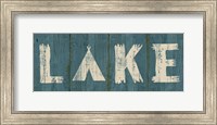 Lake Lodge V Blue Fine Art Print