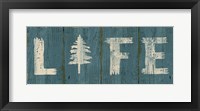 Lake Lodge VI Blue Framed Print