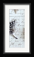 Plume Feathers V Crop I Framed Print
