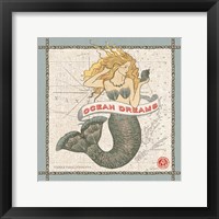 Drift Away Mermaid Framed Print