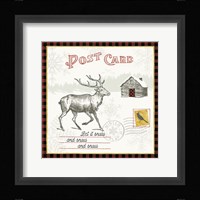Winter Reindeer V Framed Print