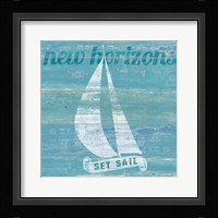 Drift Sailboat Framed Print