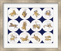 Gilded Zodiac Signs Fine Art Print