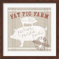 Farm Linen Pig Fine Art Print
