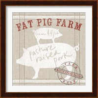 Farm Linen Pig Fine Art Print