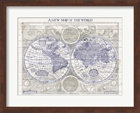 A New Map of the World Fine Art Print