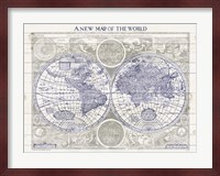 A New Map of the World Fine Art Print