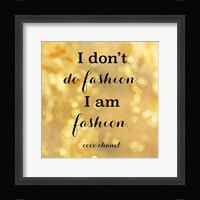 Fashion Quotes III Framed Print