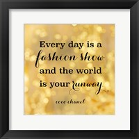 Fashion Quotes II Framed Print