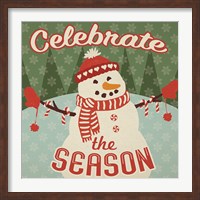 Retro Christmas VII Celebrate the Season Fine Art Print