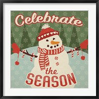 Retro Christmas VII Celebrate the Season Fine Art Print