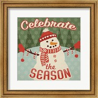 Retro Christmas VII Celebrate the Season Fine Art Print