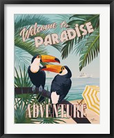 Welcome to Paradise II Framed Print