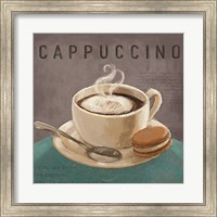 Coffee and Co I Teal and Gray Fine Art Print